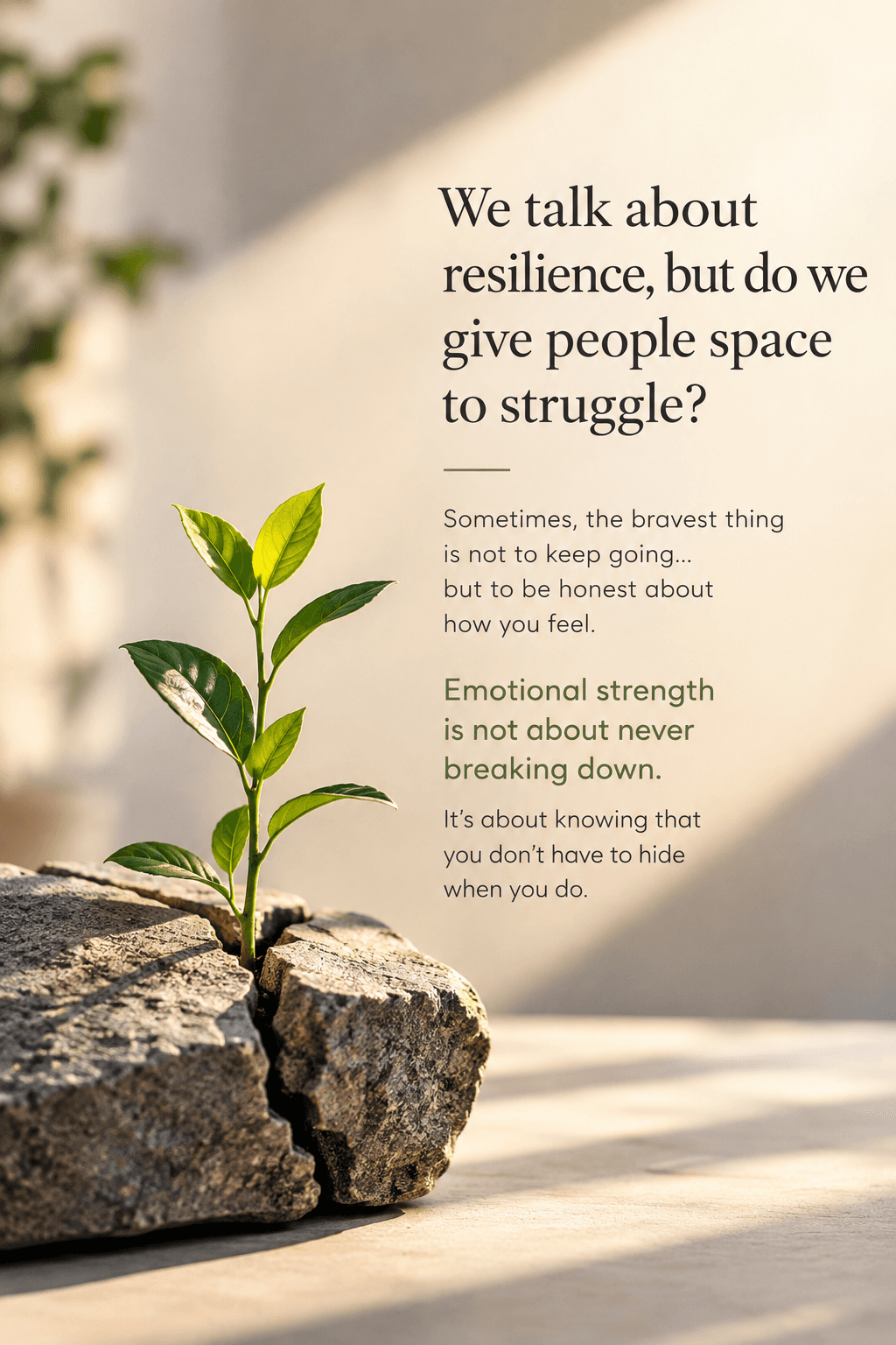 We Talk About Resilience, but Do We Give People Space to Struggle?