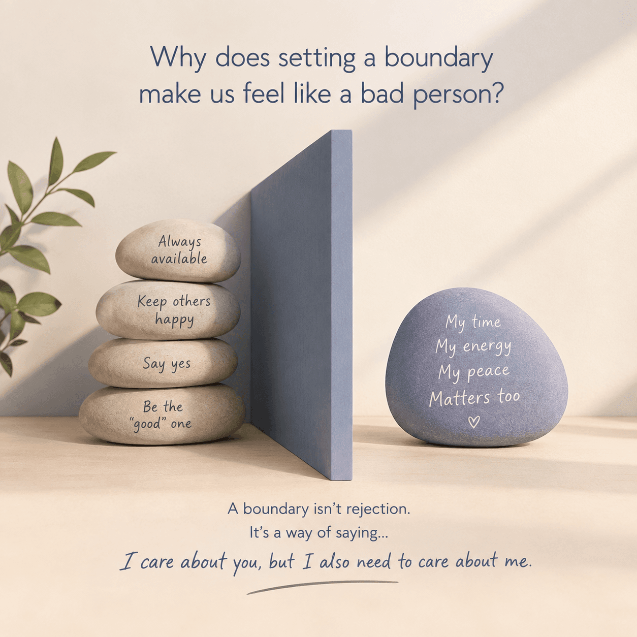 Why does setting a boundary make us feel like a bad person?