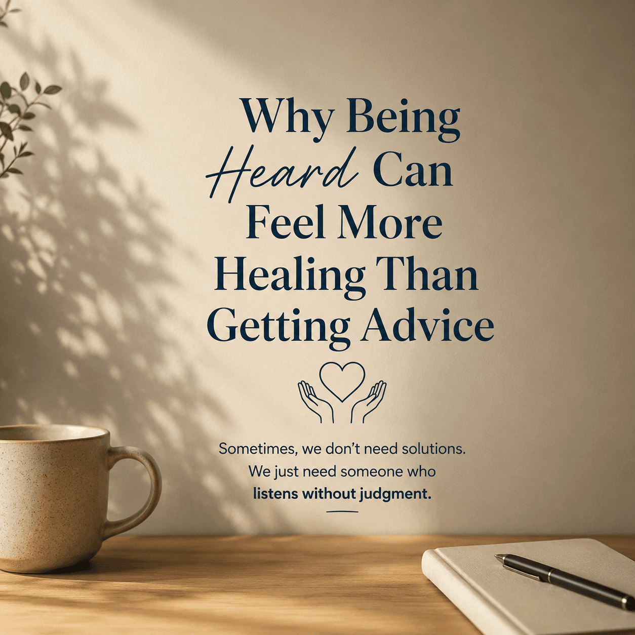 Why Being Heard Can Feel More Healing Than Getting Advice?