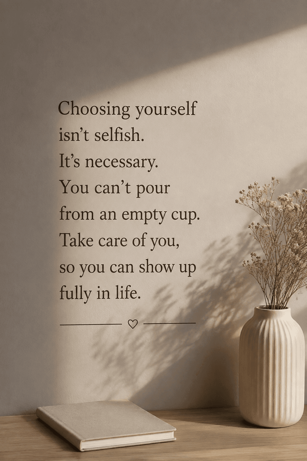 Why do we feel guilty for choosing ourselves ?