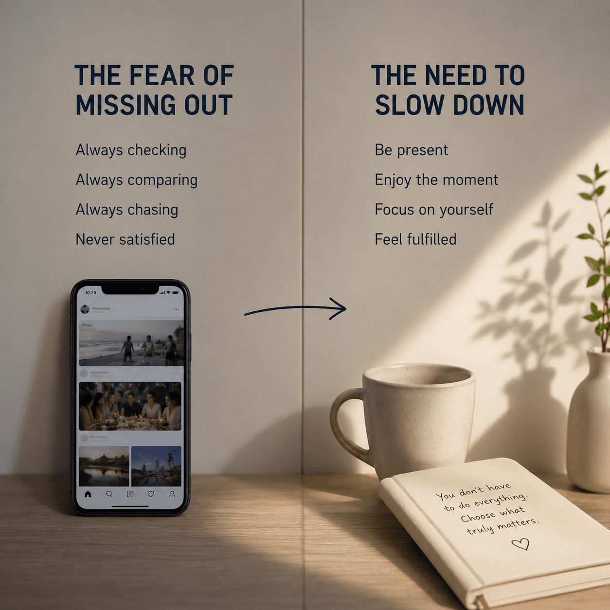 The Fear of Missing Out vs. the Need to Slow Down